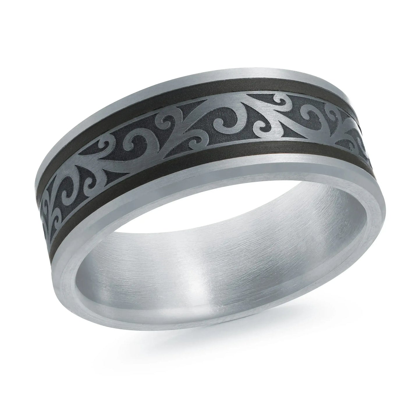 14K White Gold Ring from the Tantalum Collection by Malo