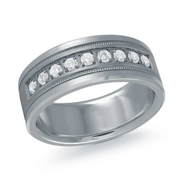 14K White Gold Ring from the Tantalum Collection by Malo