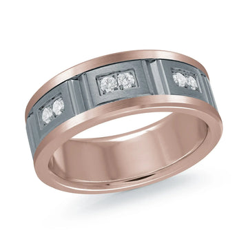 14K Rose Gold Ring from the Tantalum Collection by Malo