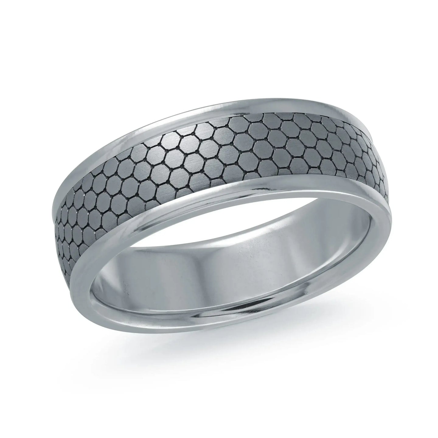 14K White Gold Ring from the Tantalum Collection by Malo