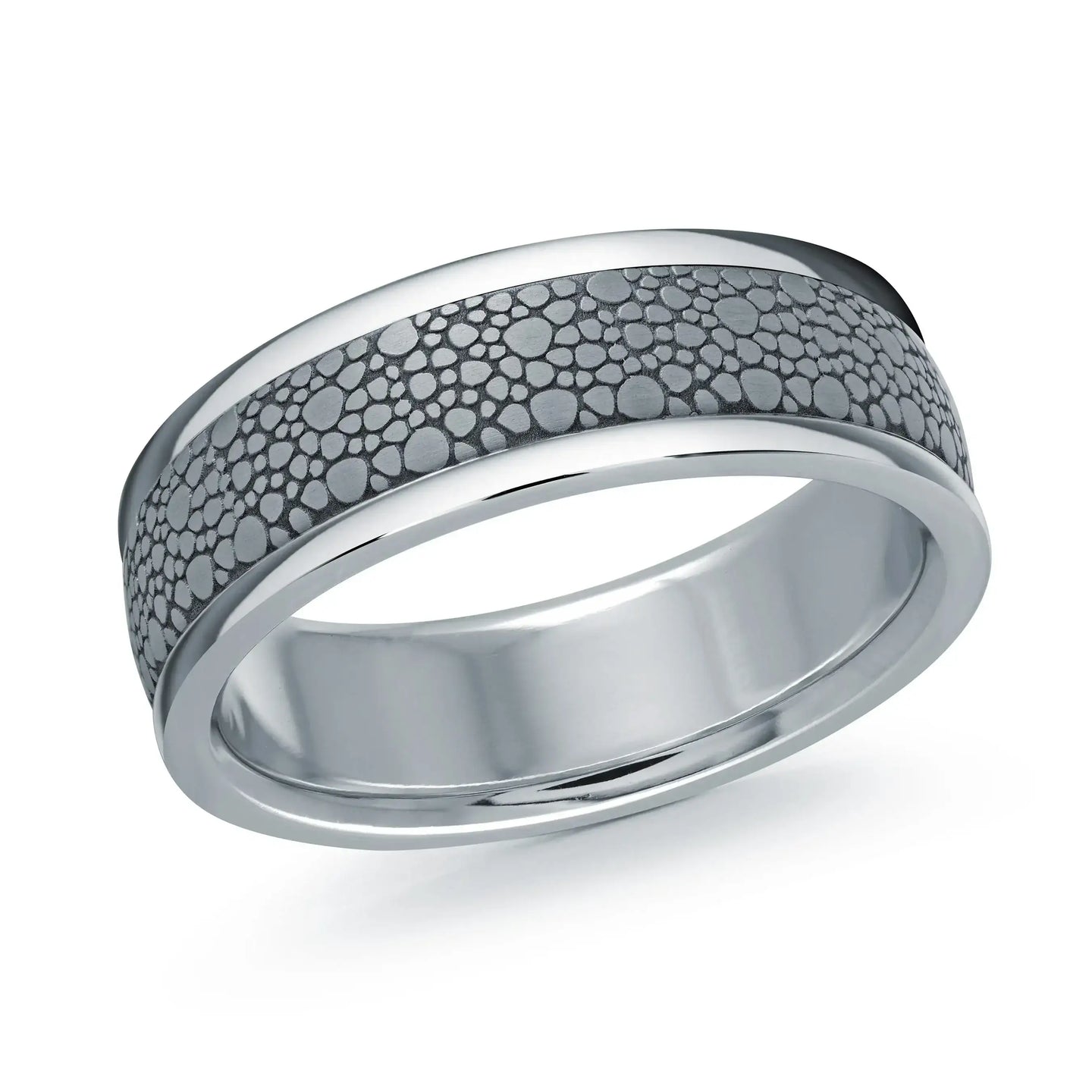14K White Gold Ring from the Tantalum Collection by Malo