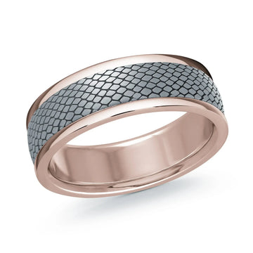 14K Rose Gold Ring from the Tantalum Collection by Malo