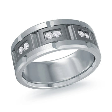 14K White Gold Ring from the Tantalum Collection by Malo