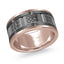 14K Rose Gold with Carbon Fiber Ring from the Tantalum Collection by Malo