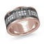 14K Rose Gold with Carbon Fiber Ring from the Tantalum Collection by Malo