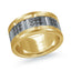 14K Yellow Gold with Carbon Fiber Ring from the Tantalum Collection by Malo