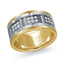 14K Yellow Gold with 14K White Gold Ring from the Tantalum Collection by Malo