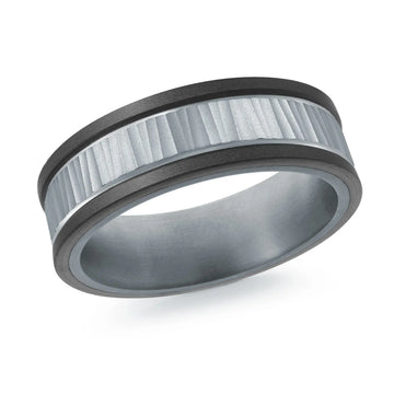 14K White Gold Ring from the Tantalum Collection by Malo