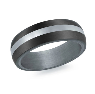 14K White Gold Ring from the Tantalum Collection by Malo