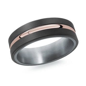 14K Rose Gold Ring from the Tantalum Collection by Malo