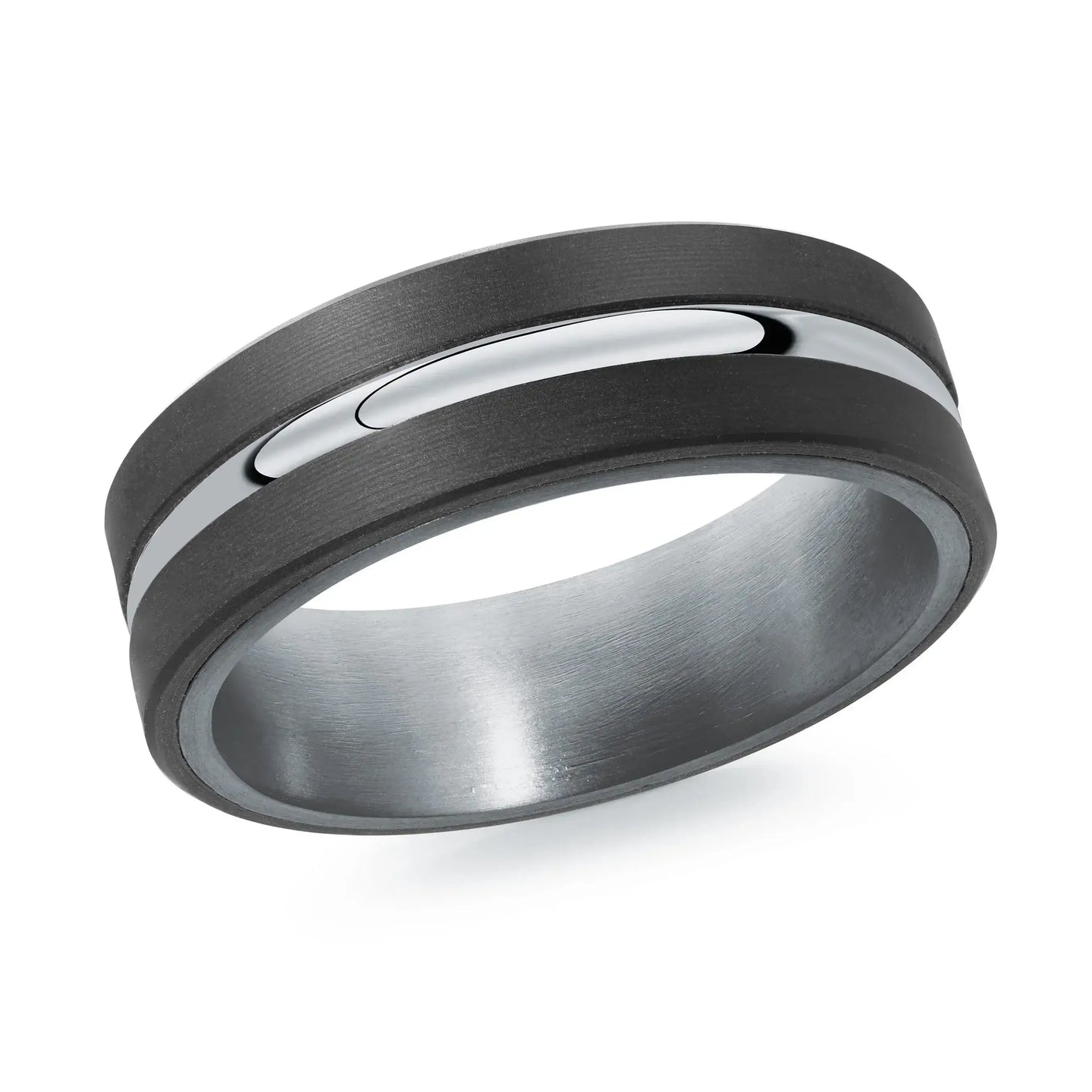 14K White Gold Ring from the Tantalum Collection by Malo