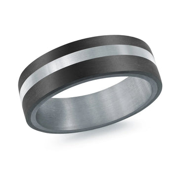 14K White Gold Ring from the Tantalum Collection by Malo