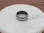 MYSTIQUE Beveled White Carbon Fiber Inlaid Ceramic Ring - 8mm