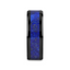 MARLOW Men’s Polished Black Ceramic Wedding Band with Blue Lapis Inlay & Beveled Edges - 8mm