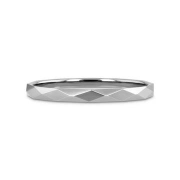 MILLENNIUM Tungsten Wedding Band with 288 Diamond Facets - 2mm - 10mm - Larson Jewelers