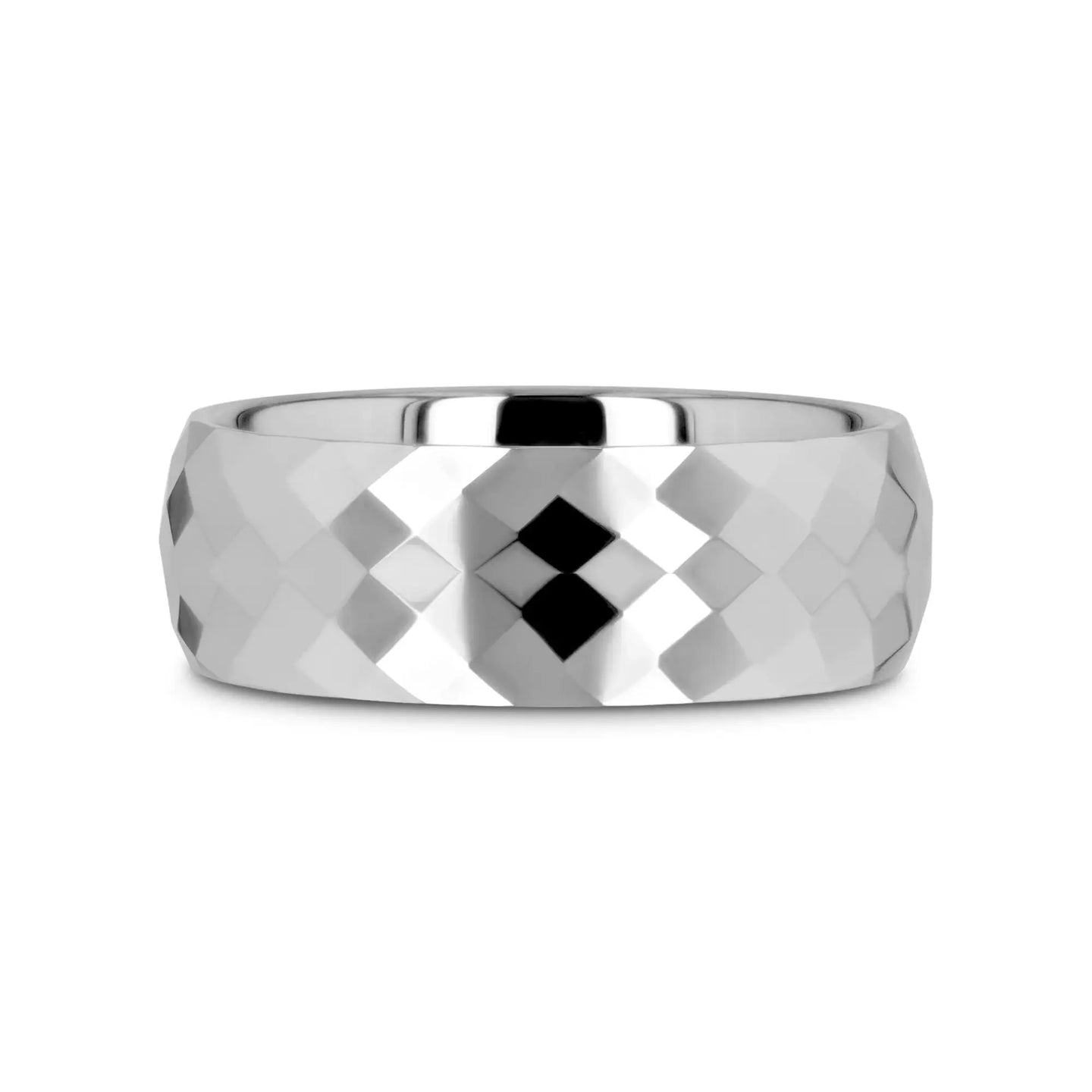 MILLENNIUM Tungsten Wedding Band with 288 Diamond Facets - 2mm - 10mm - Larson Jewelers