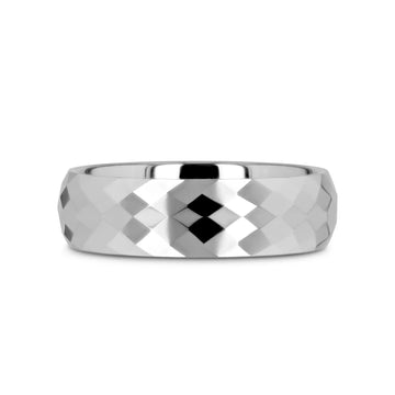 MILLENNIUM Tungsten Wedding Band with 288 Diamond Facets - 2mm - 10mm - Larson Jewelers