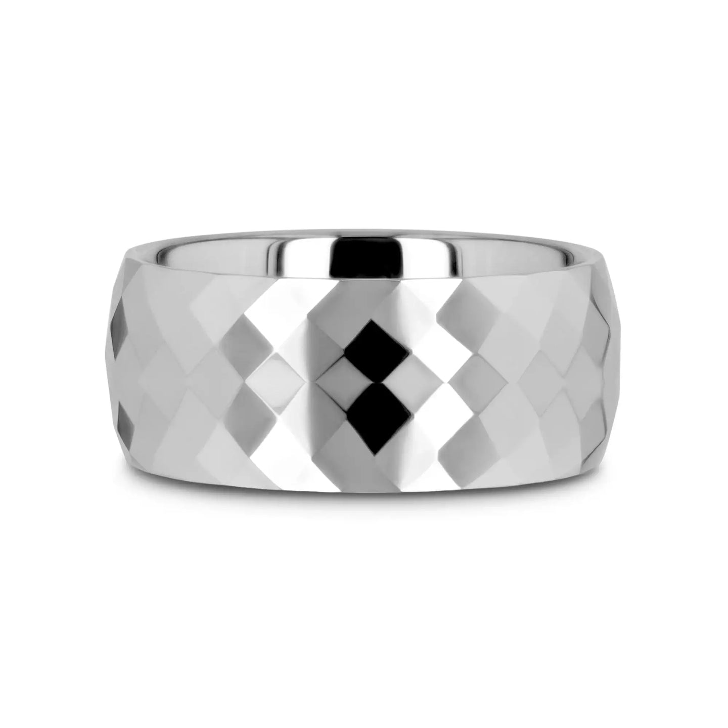 MILLENNIUM Tungsten Wedding Band with 288 Diamond Facets - 2mm - 10mm - Larson Jewelers