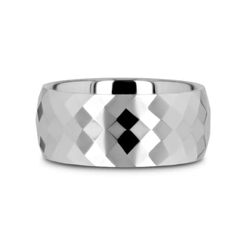 MILLENNIUM Tungsten Wedding Band with 288 Diamond Facets - 2mm - 10mm - Larson Jewelers