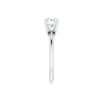 HANNAH 14K White Gold Round Lab Grown Diamond Solitaire Engagement Ring - Larson Jewelers