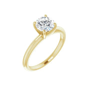 HANNAH 18K Yellow Gold Round Lab Grown Diamond Solitaire Engagement Ring