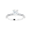 SOLANA Silver Oval Lab Grown Diamond Engagement Ring