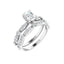 SOLANA Silver Oval Lab Grown Diamond Engagement Ring