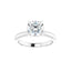 ORLA 14K White Gold Round Lab Grown Diamond Solitare Engagement Ring