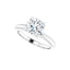 ORLA 14K White Gold Round Lab Grown Diamond Solitare Engagement Ring