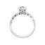 GIANNA 18K White Gold Oval Lab Grown Diamond Engagement Ring