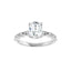 GIANNA 18K White Gold Oval Lab Grown Diamond Engagement Ring