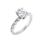 GIANNA 18K White Gold Oval Lab Grown Diamond Engagement Ring