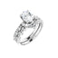 GIANNA 18K White Gold Oval Lab Grown Diamond Engagement Ring