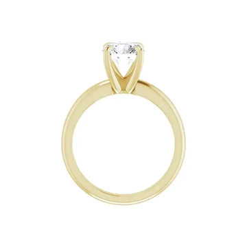 ORLA 14K Yellow Gold Round Lab Grown Diamond Solitare Engagement Ring - Larson Jewelers