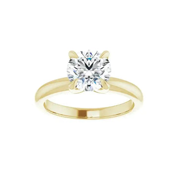 ORLA 14K Yellow Gold Round Lab Grown Diamond Solitare Engagement Ring - Larson Jewelers