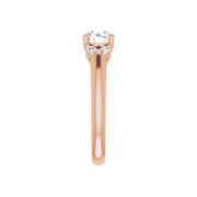 GILDA 18K Rose Gold Round Engagement Ring