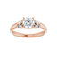 GILDA 18K Rose Gold Round Engagement Ring