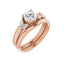 GILDA 18K Rose Gold Round Engagement Ring