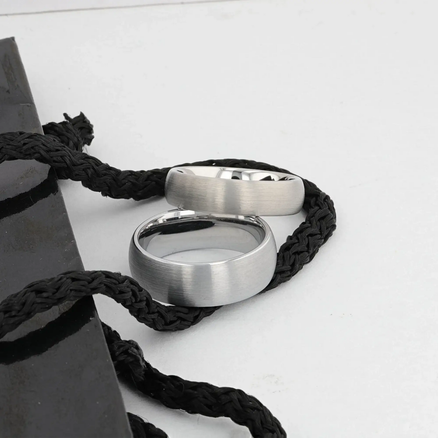 PERSEUS Domed with Brushed Finish Tungsten Band - 2mm - 12mm - Larson Jewelers