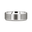 PETERSBURG Brushed Center White Tungsten Ring with Beveled Edges - 4mm - 10mm