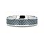 AUGUSTUS Blue Carbon Fiber Inlay Tungsten Carbide Band - 4mm - 10mm