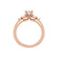 HAILEY 14K Rose Gold Pear Cut Lab Grown Diamond Engagement Ring