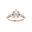 HAILEY 14K Rose Gold Pear Cut Lab Grown Diamond Engagement Ring