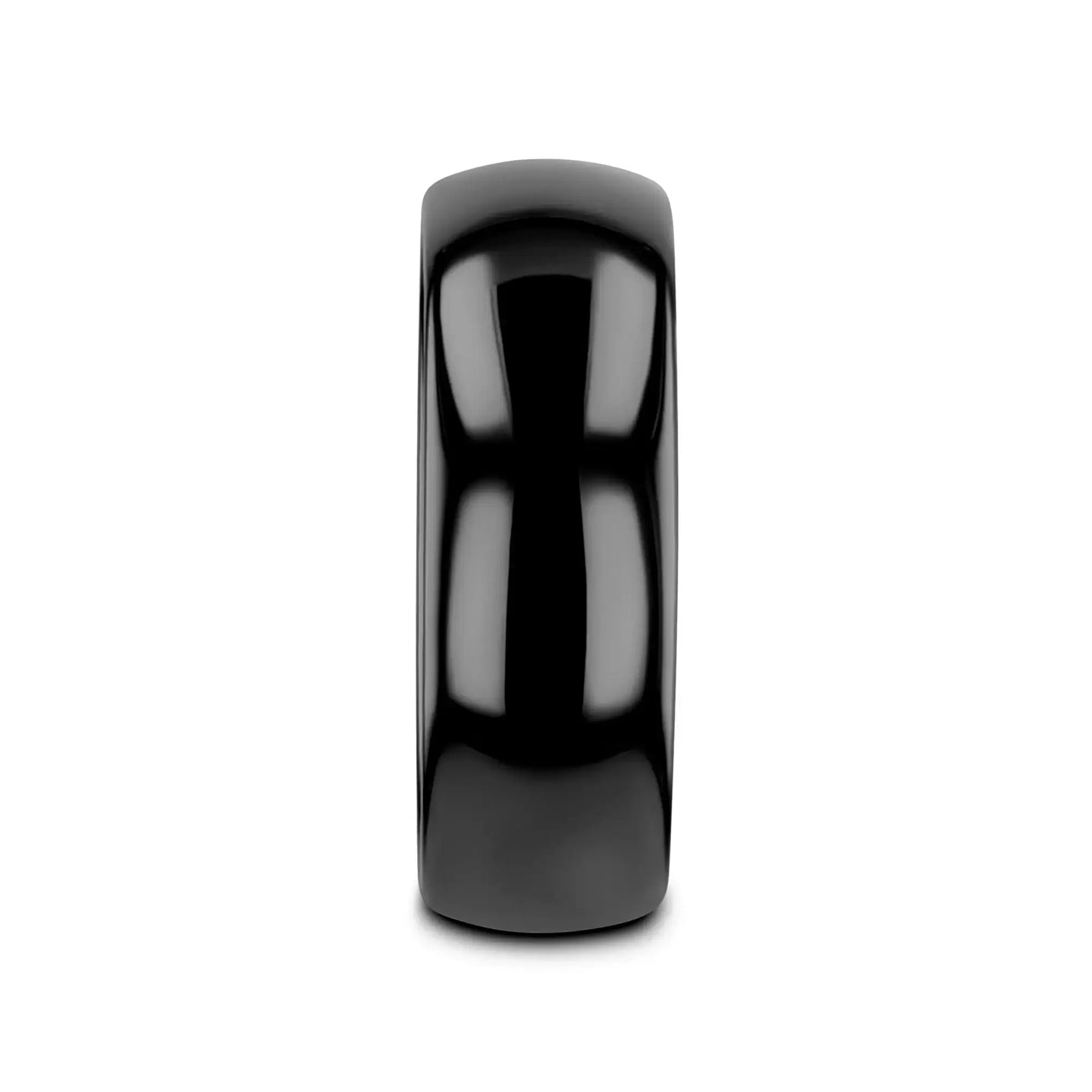 RAVEN Domed Black Tungsten Wedding Band - 2mm - 12mm - Larson Jewelers