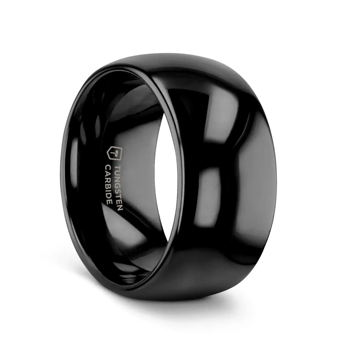 RAVEN Domed Black Tungsten Wedding Band - 2mm - 12mm - Larson Jewelers