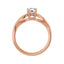 TALA 18K Rose Gold Round Lab Grown Diamond Engagement Ring