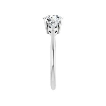 IDALIA 14K White Gold Round Lab Grown Diamond Engagement Ring - Larson Jewelers