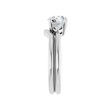 IDALIA 14K White Gold Round Lab Grown Diamond Engagement Ring - Larson Jewelers