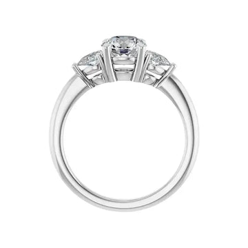 IDALIA 14K White Gold Round Lab Grown Diamond Engagement Ring - Larson Jewelers