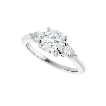 IDALIA 14K White Gold Round Lab Grown Diamond Engagement Ring - Larson Jewelers